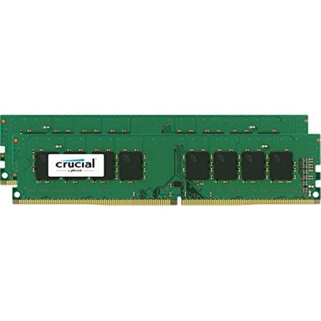 CRUCIAL 32 GB Kit 16GBx2 DDR4 2400 MTs Memory RAM CT2K16G4DFD824A
